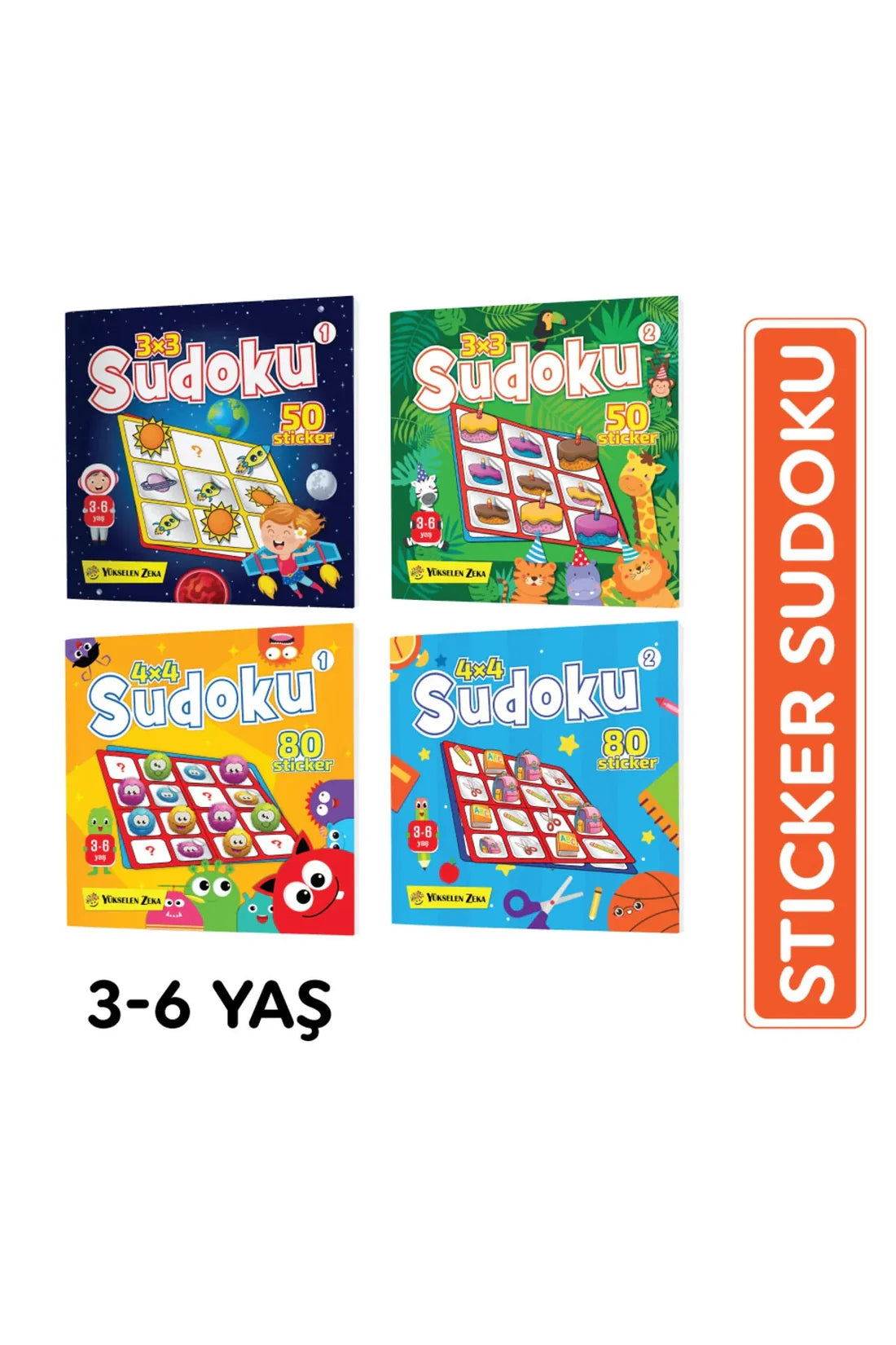Stickerlı 4'lü Sudoku Seti